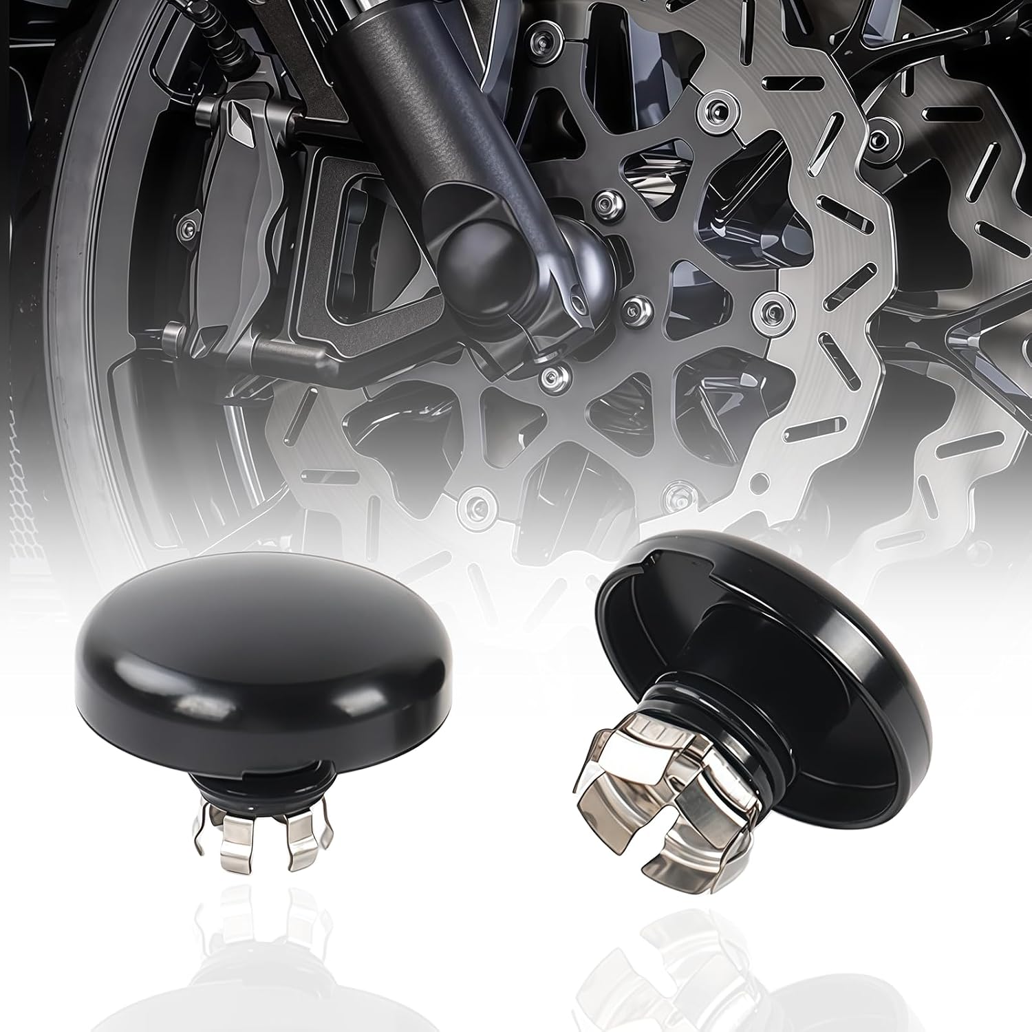 Front Fork Axle Nut Caps for Harley Touring 2024 2025 CVO Road Glide FLTRXSE,FLTRX,FLTRXSTSE Street Glide FLHX,CVO Street Glide FLHXSE Motorcycle Accessories