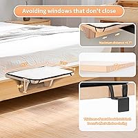Vista 3 de Percha de Ventana para Gatos Petsfit, Hamaca de Gato de Madera Maciza Natural con Estera de Forro Polar Desmontable, Percha de Ventana Fácil