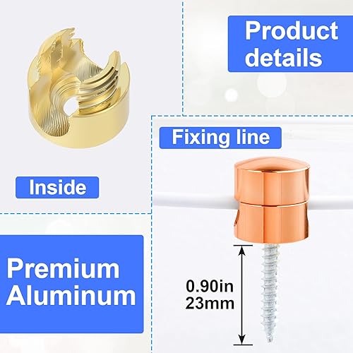 Miniatura 2 de 3 juegos de soportes de cargador para cables, soportes de anclaje de cables ajustables, clips de cable de metal adhesivos, organizadores de cables
