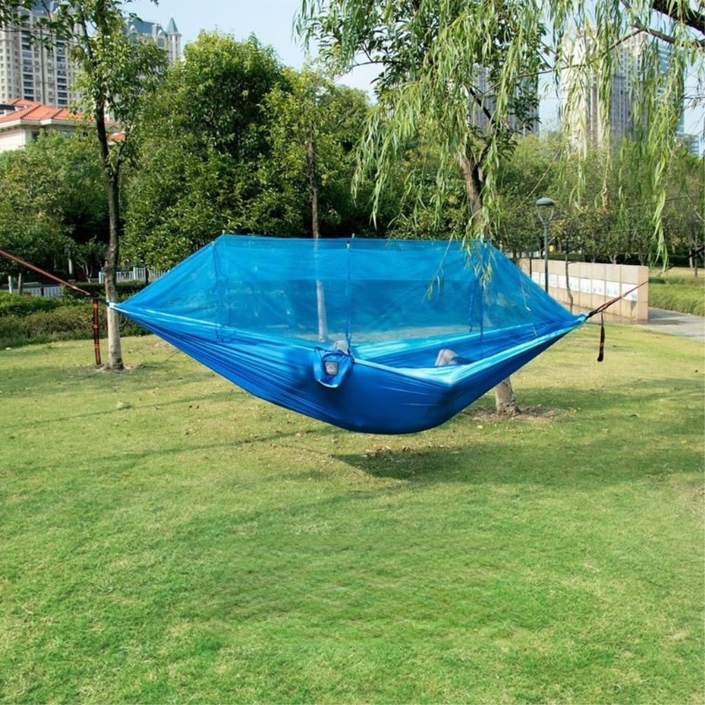 Hamac de camping en plein air avec moustiquaire - Tente d'arbre respirante pour voyage - Hamac suspendu anti-moustique