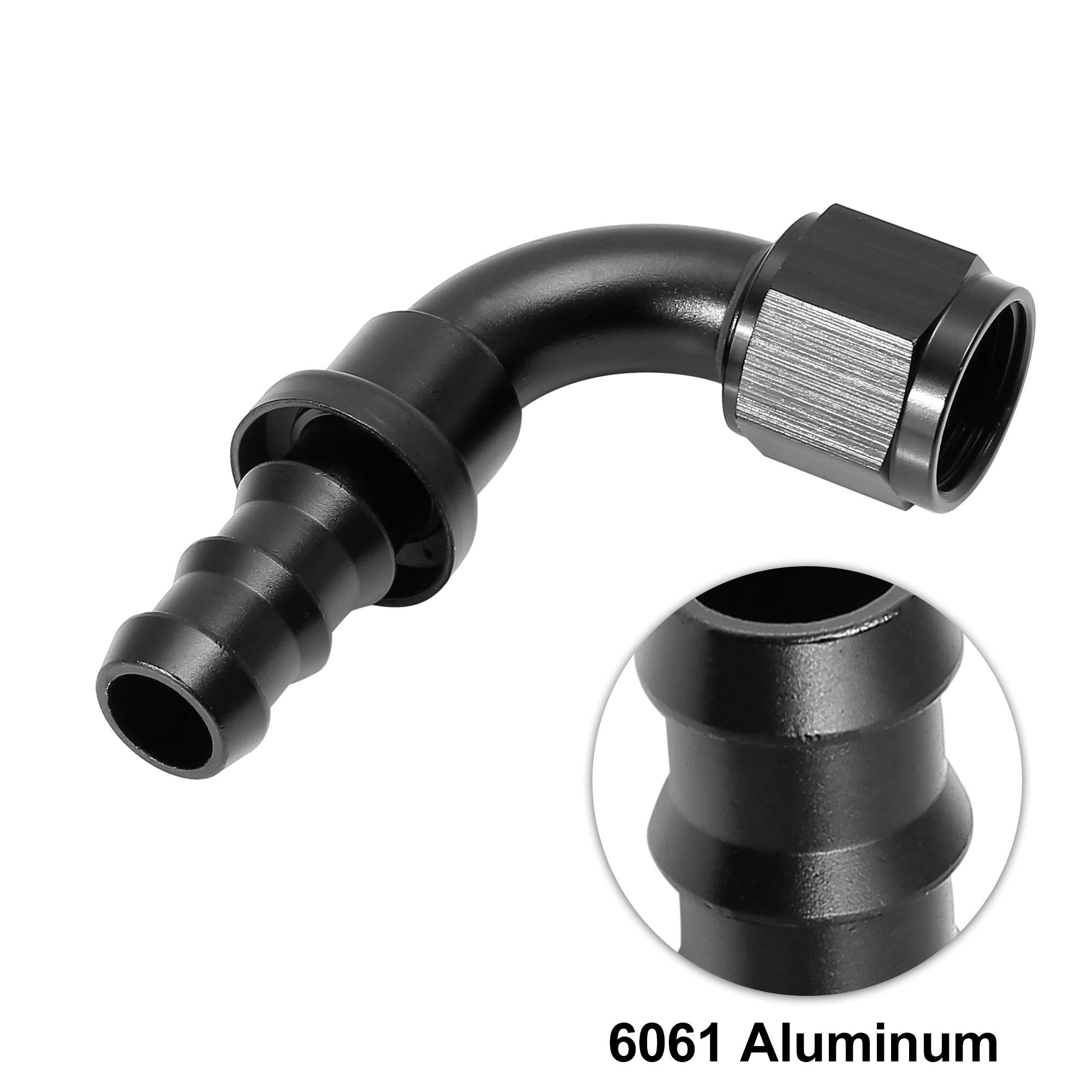Universal 0 45 ° 90 ° 180 ° Grados AN4 AN6 AN8 AN10 AN12 Bloqueo De Combustible, Accorio De Extremo De Manguera/Adaptador - AliExprs