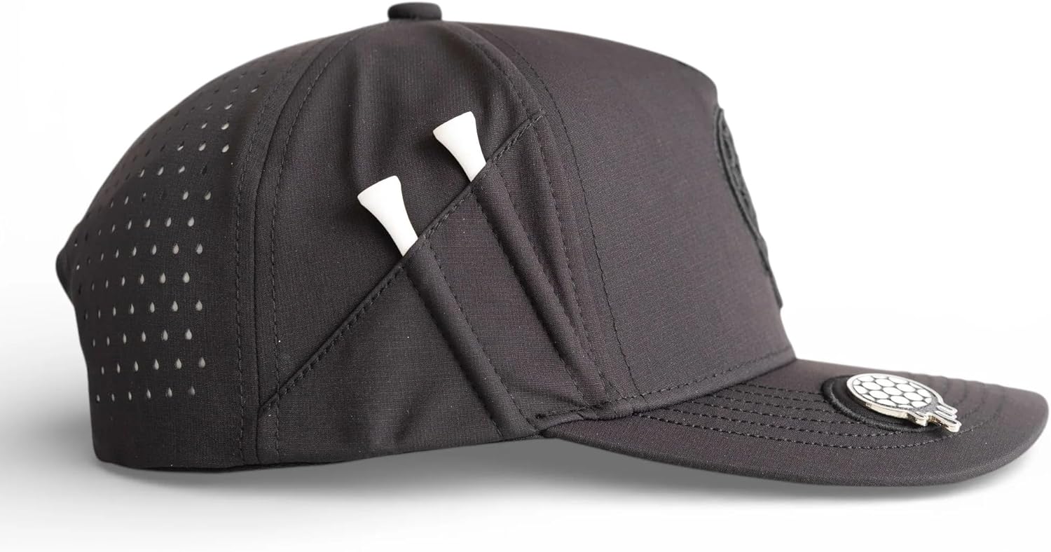 Snapbacks Golf Hats - Tee Holder with Tees & Bill Magnet with Ball Marker - 100% Custom Made