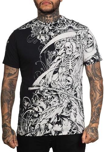 Xtreme Couture by Affliction Men's T-Shirt Dark Hallucination Black 3XL