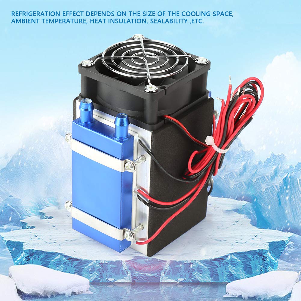 Semiconductor Cooler 12V DC | 4/6 Chip Thermal Cooling Device for Small Spaces/Pet Cooling/DIY Projects | 280W - 420W High Output Radiator with Water Circulation System (4 Pin)