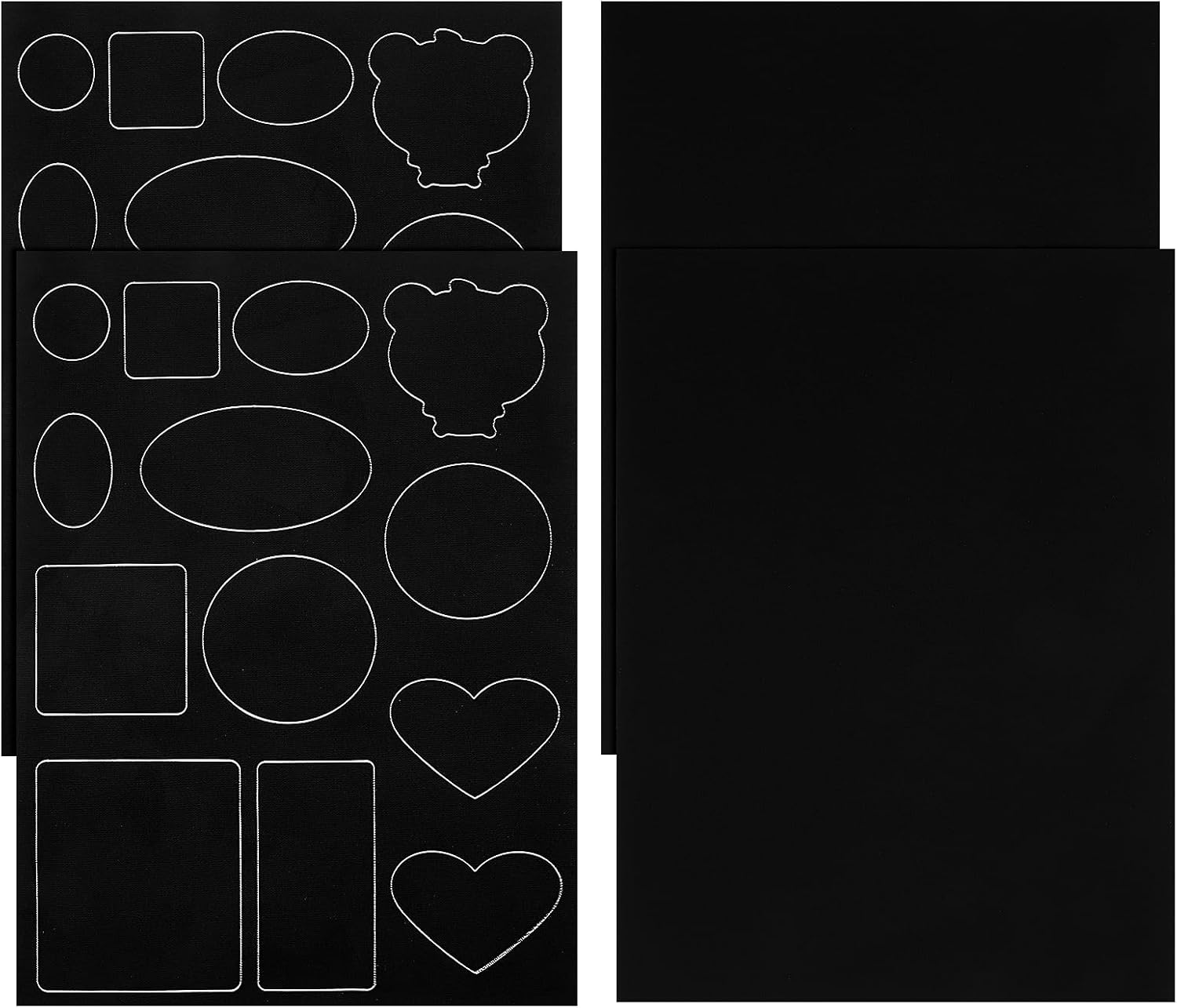 Nogeqi 4pcs Fabric Patches Self Adhesive for Clothes, Down