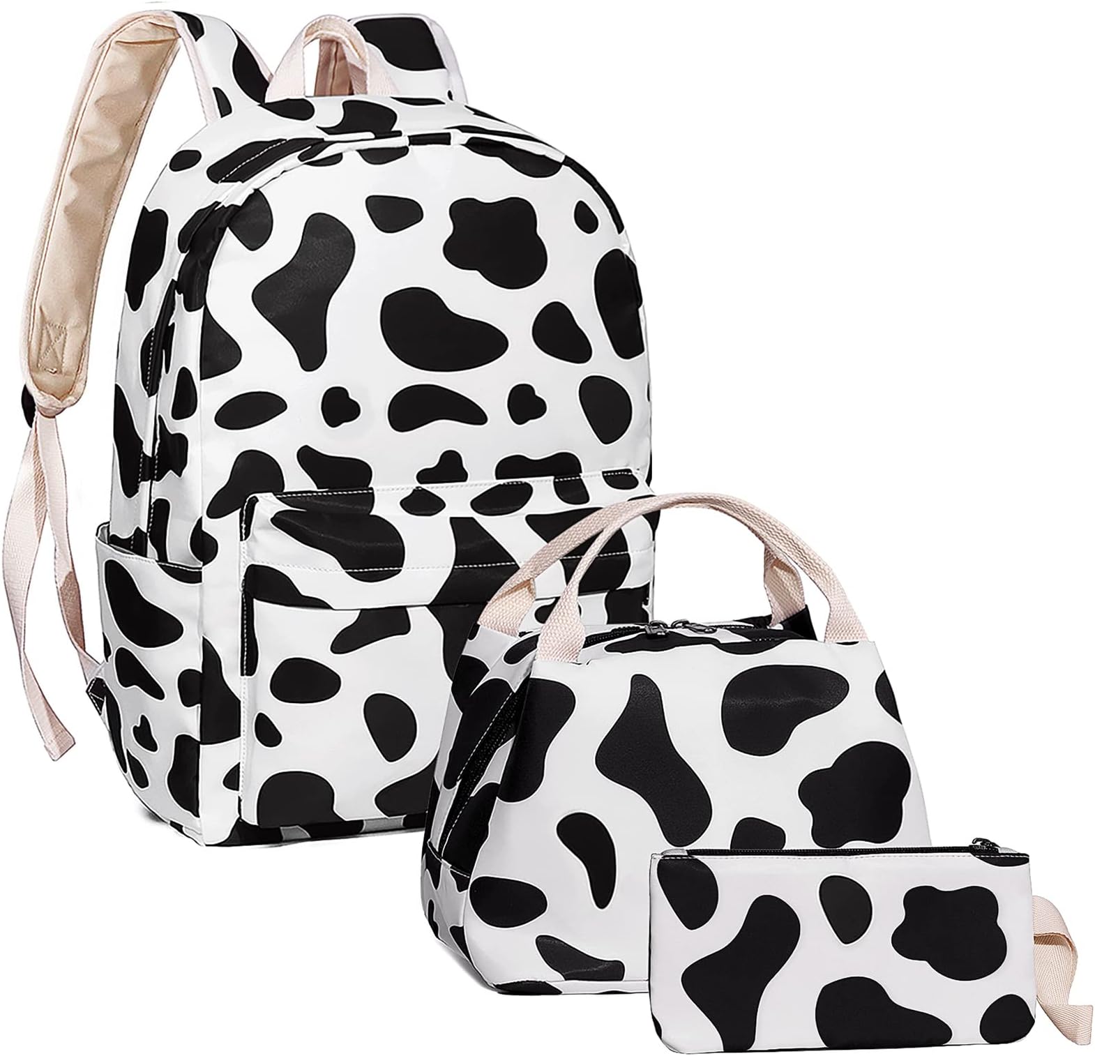 MCWTHMCWTH School Backpack for Boys Girls, Kids Teen School Bags Bookbags with Lunch Box and Pencil Case