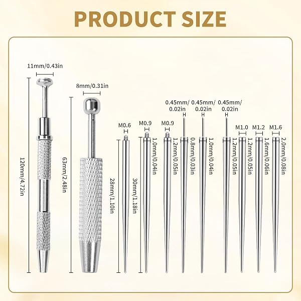 11 Pcs Piercing Wechselhilfe Piercing Einführhilfe Spezifikation In 14G 16G 18G 20G Erhältlich Mit 2 Piercingzange 9 Piercingtaper Zubehör Geeignet Zur Anwendung An Ohren Nase Lippen Bauch Zunge - 2