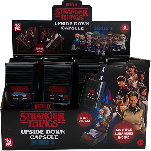 Miniatura 9 de YuMe Stranger Things - Caja ciega coleccionable de 2 unidades, figuras misteriosas y accesorios de la serie 1 de cápsula al revés, mercancía