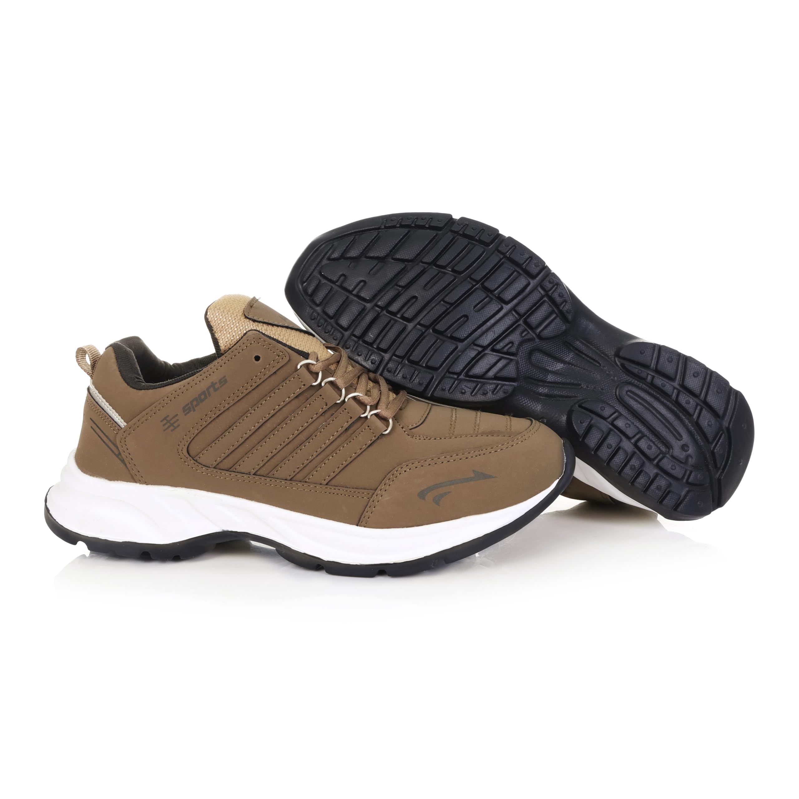AIRHOOK Men's Cosko Sports Running,Walking,Gym,Training Sneaker Lace-Up Shoes for Men's & Boy's (Mouse, UK Footwear Size System, Adult, Men, Numeric, Medium, 8) 1