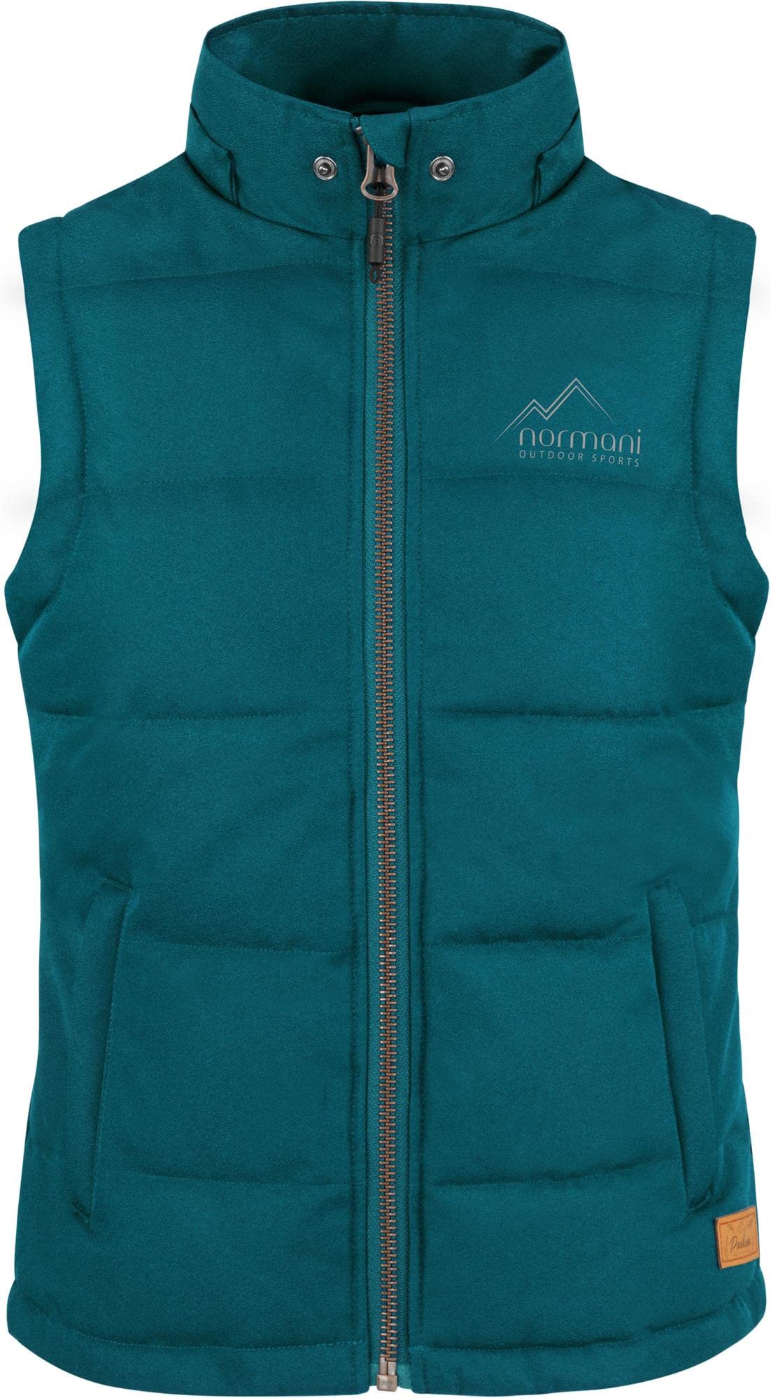 normani Damen Steppweste Winddichte Winterweste Ärmellose Outdoor Weste mit Kapuze, Stehkragen und Seitentaschen