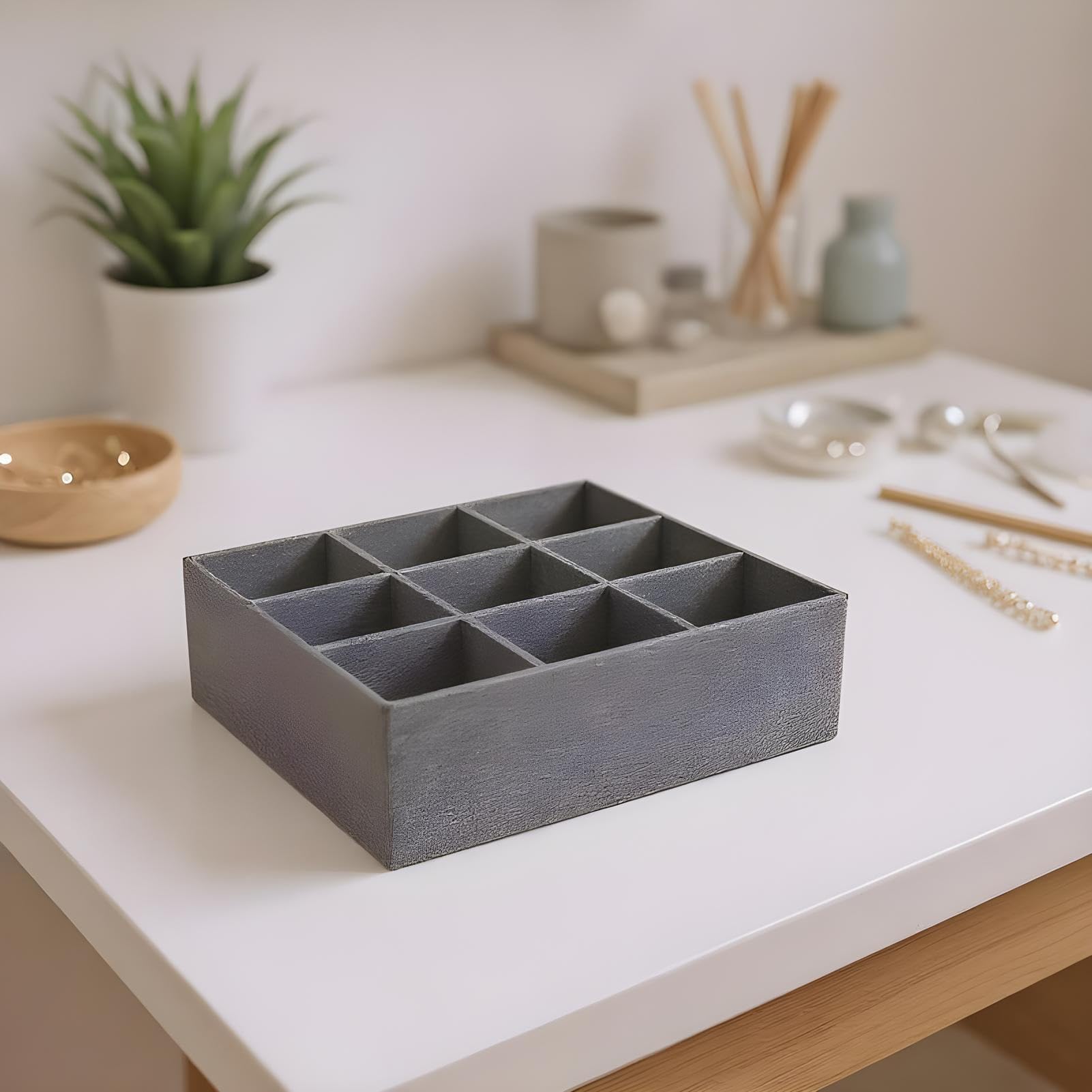 Schubladen-Organizer für Socken und Unterwäsche, 9 Zellen, Stoff-Trennwände für Schlafzimmer, Kommode, Kinderzimmer und Küche, effiziente Schranklösung, platzsparendes Design