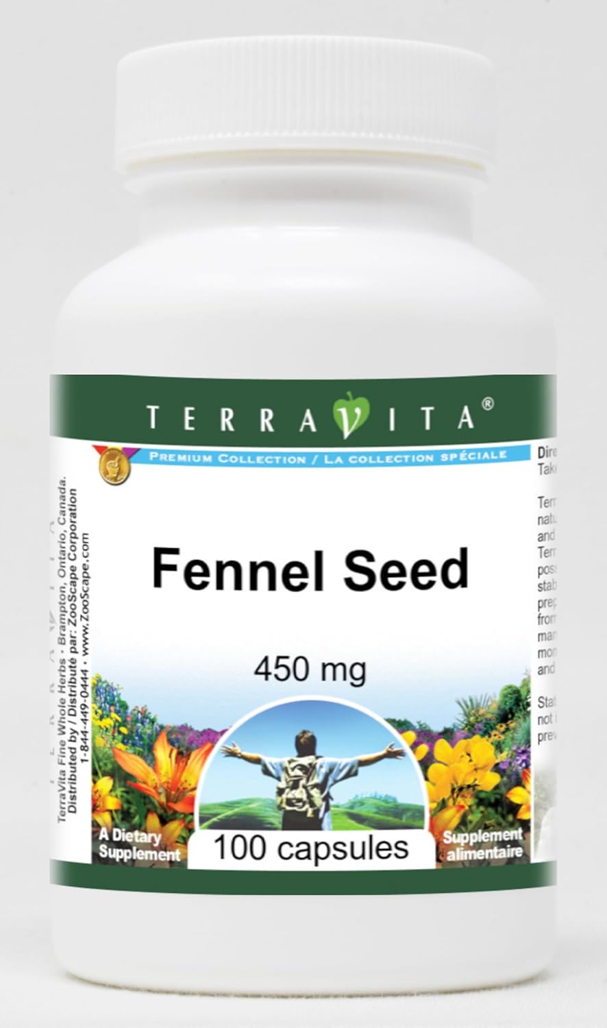 Fennel Seed - 450 mg (100 Capsules, ZIN: 511169) - 3 Pack