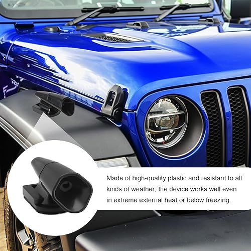 Miniatura 6 de Yumfugu Paquete de 4 dispositivos de advertencia de ciervos para automóvil, repelente de silbatos de ciervos ABS, alarmas ultrasónicas de animales,