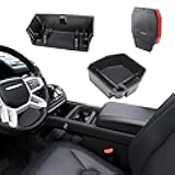 Center Console Organizer Compatible with 2020-2024 Land Rover Defender Armrest Storage Box and Armrest Hidden Tray Middle Console Organizer Interior Accessories-NOT for Refrigerator Version