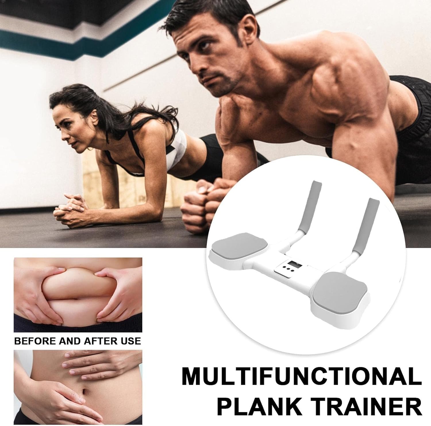 多機能ポータブルプランク | プランク腹筋フィットネス機器,自宅寮のトレーニングのための多機能プッシュアップフィットネスボードサポー