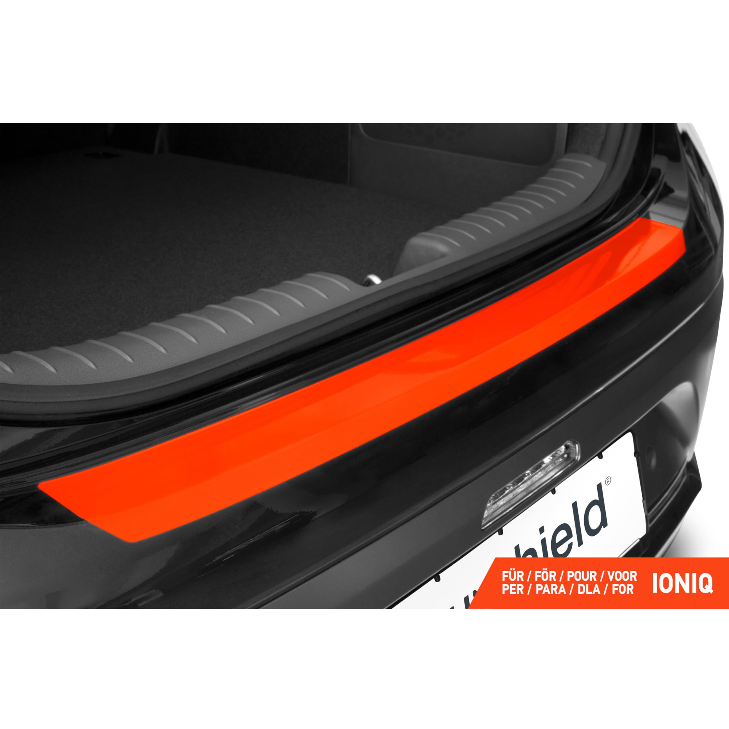Luxshield folia ochronna na krawędź załadunkową kompatybilny z Hyundai Ioniq AE Facelift I 2016-2022 - ochrona przed zarysowaniami, folia ochronna na lakier - przezroczysty błyszczący