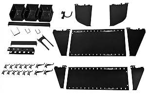 KT-400-WRK B Slotted Tool Board Workstation Accessory Kit Perfect for Wall Control Pegboard