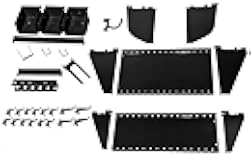 Wall Control KT-400-WRK B Slotted Tool Board Workstation Accessory Kit for Wall Control Pegboard Only, Black