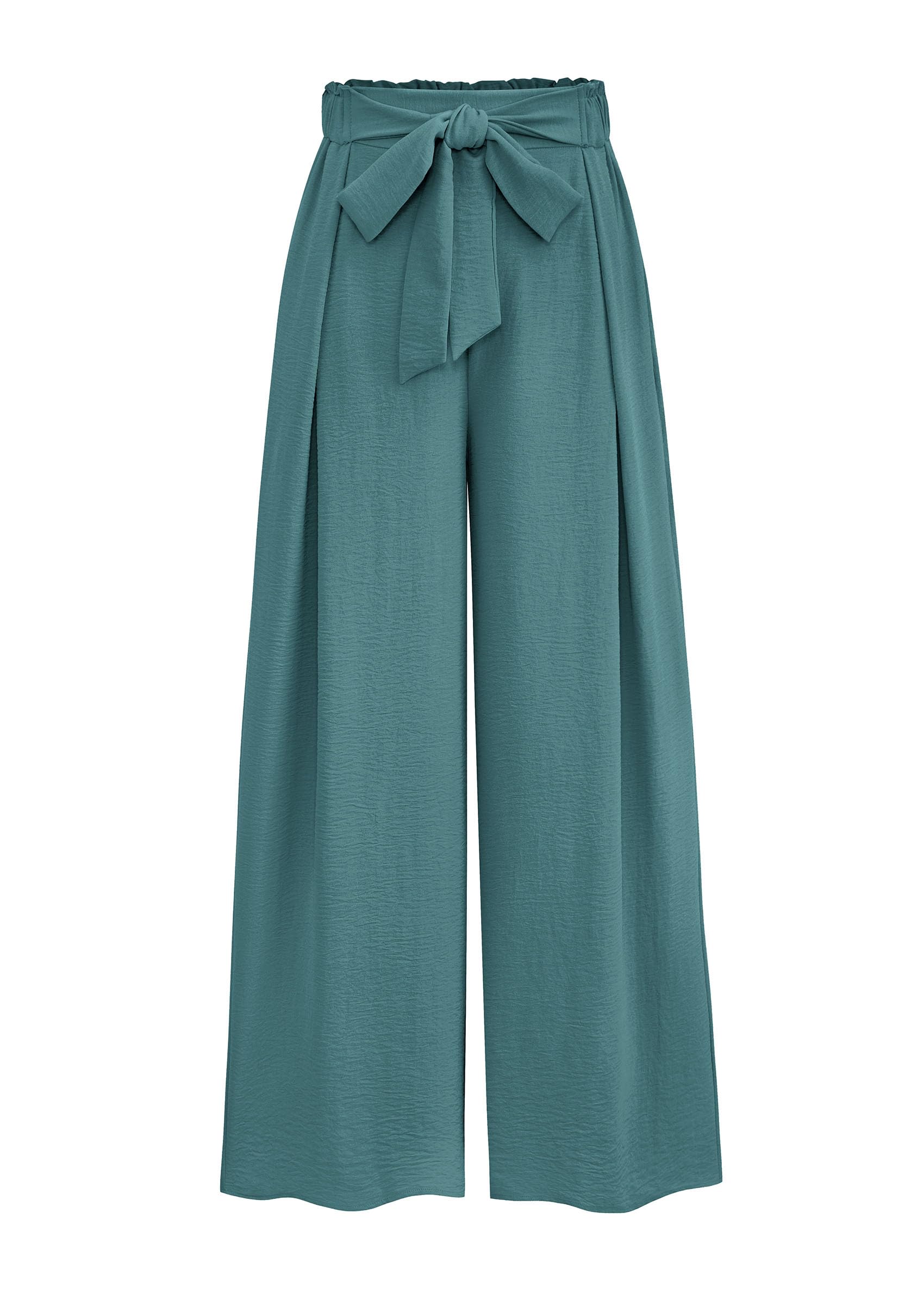 PRETTYGARDEN Womens Wide Leg Work Pants Business Casual High Waisted Loose Palazzo Trouser Summer Clothes