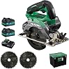 Set Purchase HiKOKI Formerly Hitachi Koki 36 V Rechargeable Circular Saw for Remodeling C3605DB SK 2XPCSZ Super Chip Saw Black Series: Kuroshachi 0037-6199