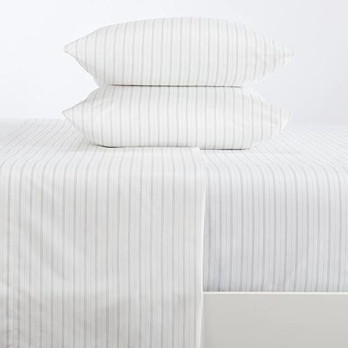 Miniatura 2 de Great Bay Home - Juego de sábanas, microfibra cepillada, ultrasuave, 4 piezas, a rayas, resistente a arrugas y decoloración, para todas las