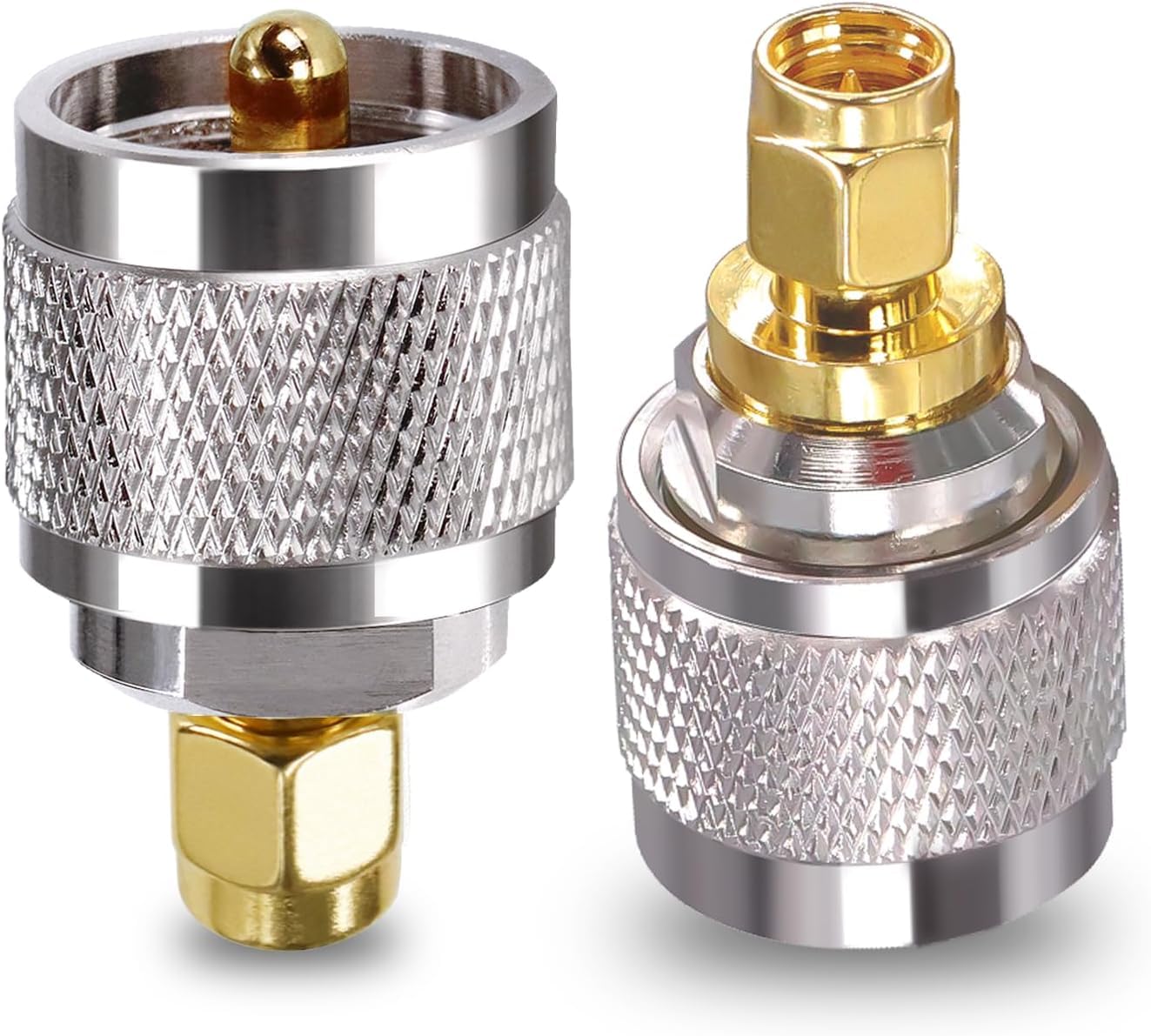 CELANO UHF to SMA Coax Jack Connector PL-259 Adapter UHF Male to SMA Male Coaxial Connector Low Loss Coax Adapter for CB Radio Antenna Broadcast Radios WiFi (Pack of 2)-image-42