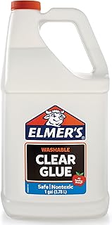 Elmer's Clear Liquid School Glue, Slime Glue, & Craft Glue | Large 1 Gallon for School Supplies & Slime Supplies | Washabl...