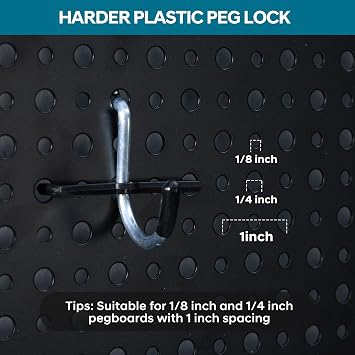 246PCS Pegboard Accessories Organizer Kit,Includes Pegboard Hooks,Bins,Baskets,Paper Towel Holder;Suitable for 1/8 and 1/4 Pegboard,Can be Used for Hanging Tools,Garage Storage,etc. (Black)