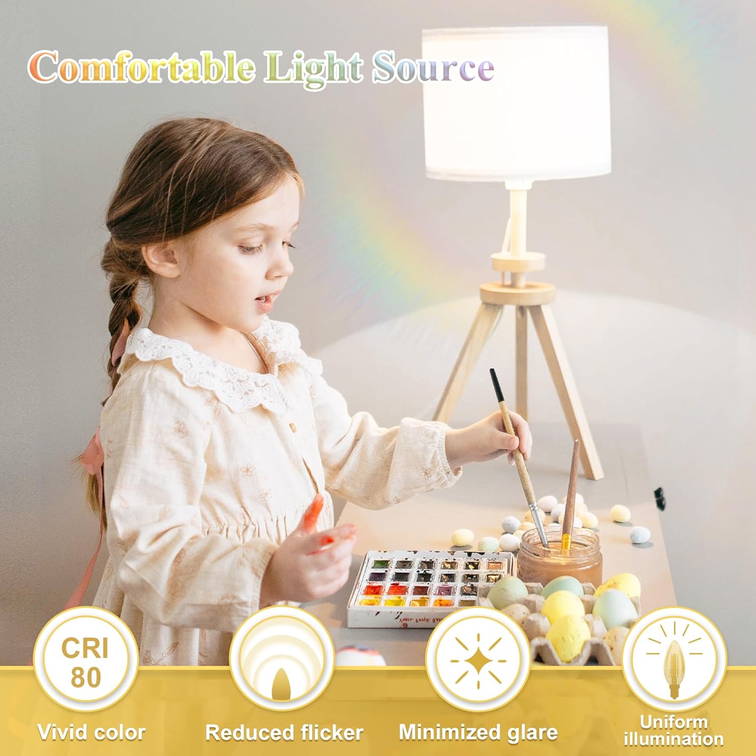 DiCUNO E12 Candelabra LED Bulb 40 Watt Equivalent, 550Lumen, Daylight White 5000K, 4W B11 Clear LED Filament Candle Light, Non-dimmable, Edison Bulb for Ceiling Fan, Chandelie Lightr, Pack of 6