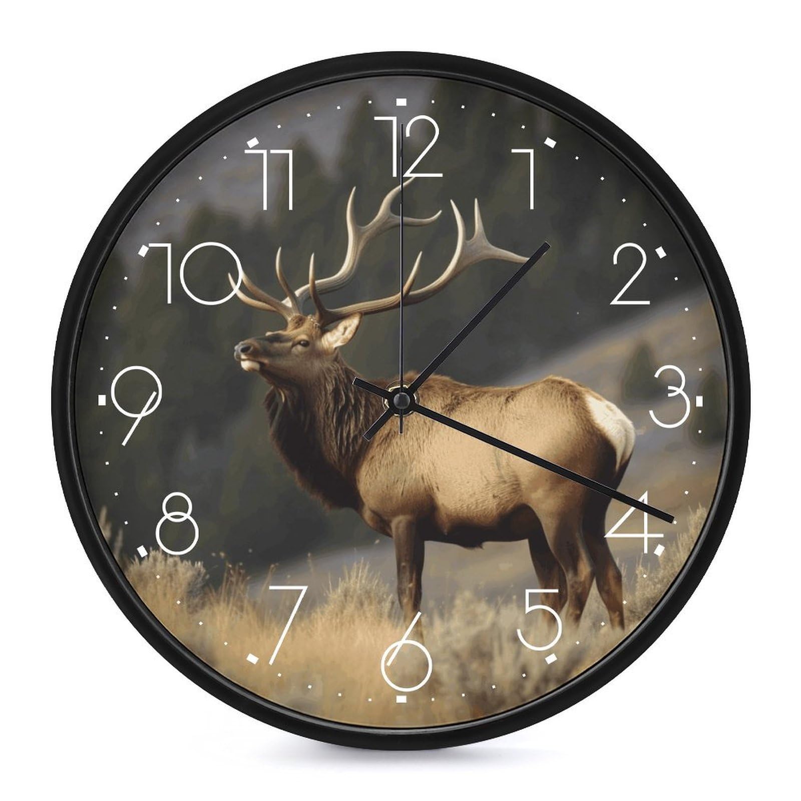 Horloge murale maison classique silencieuse avec mécanisme analogique