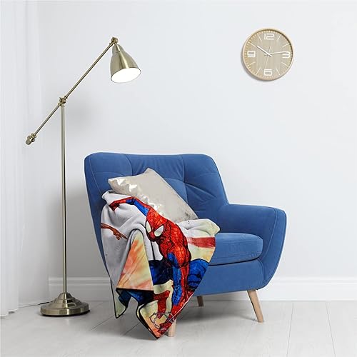 Vista 5 de Marvel Spider-Man Personajes Manta de Forro Polar Más Suave y Cómoda para Adultos y Niños Mide 60 x 45 Pulgadas Spider-man Spider-verse2