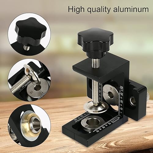 Miniatura 5 de Kit de taladro de clavija 3 en 1, juego de guía de taladro de clavija para carpintería con pasadores de orificio de 8100.591 in, plantilla de