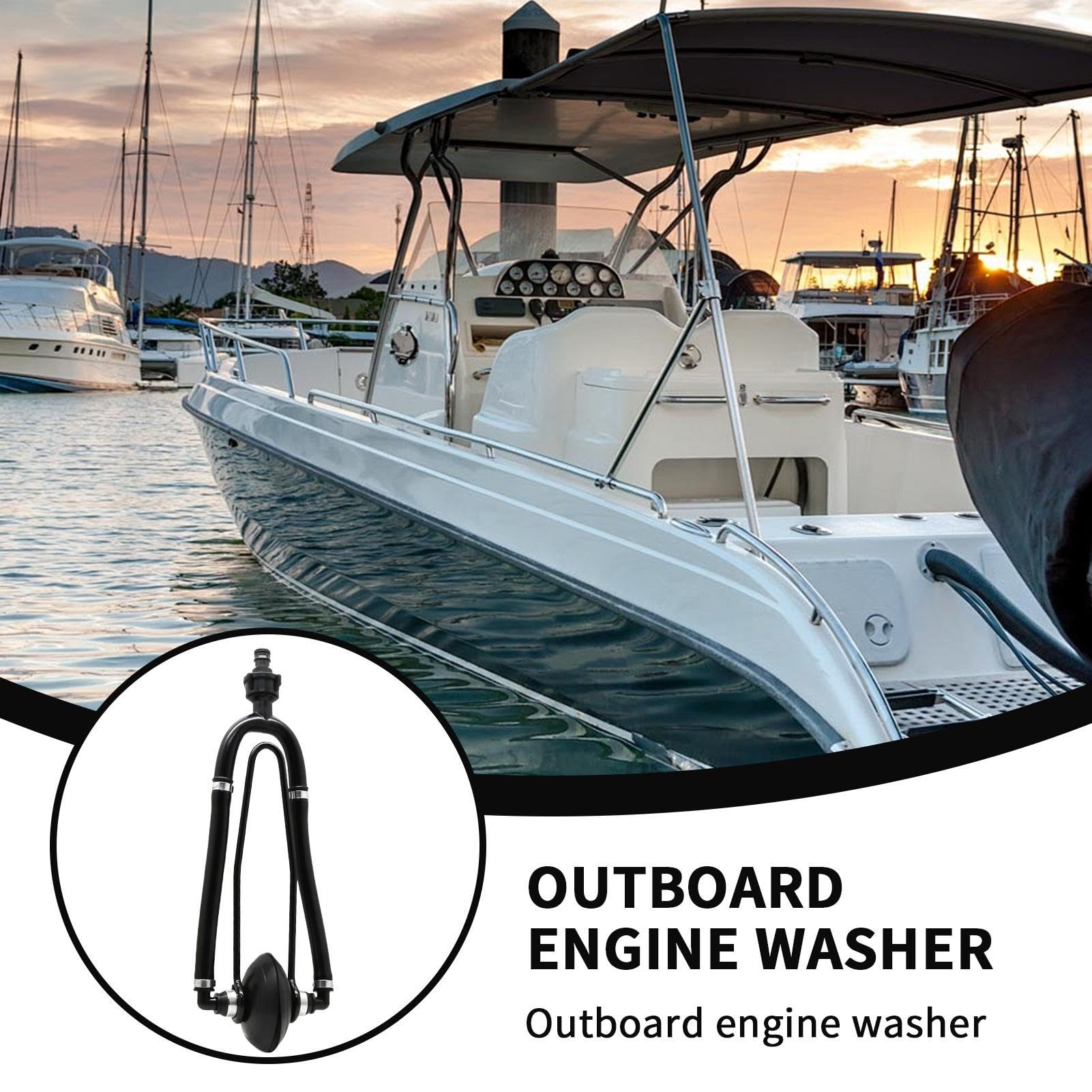 Orejeras para motor de barco, herramienta de limpieza de motor fuera de borda, limpiadores de navegación para mantenimiento de protección de alimentación de agua, marina, jardín, borda