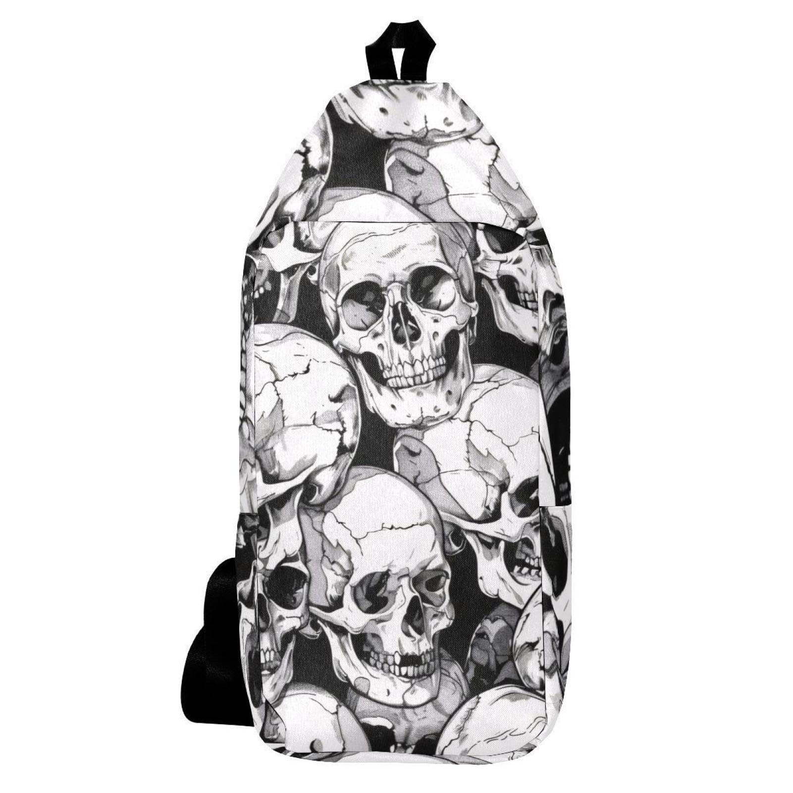 Mochila gótica calaveras muertas para evitar dolor de espalda 6