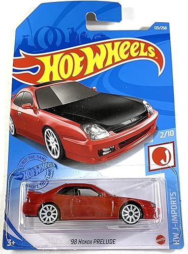 Hot Wheels 2021, Honda Prelude Red '98, HW J-Imposrts 210, 125250