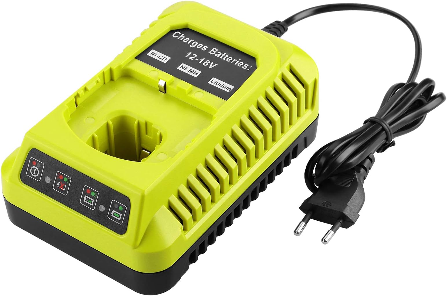 ENERGUP Chargeur 18V pour Ryobi 12V-18V P117 P118 P113 BCL1418