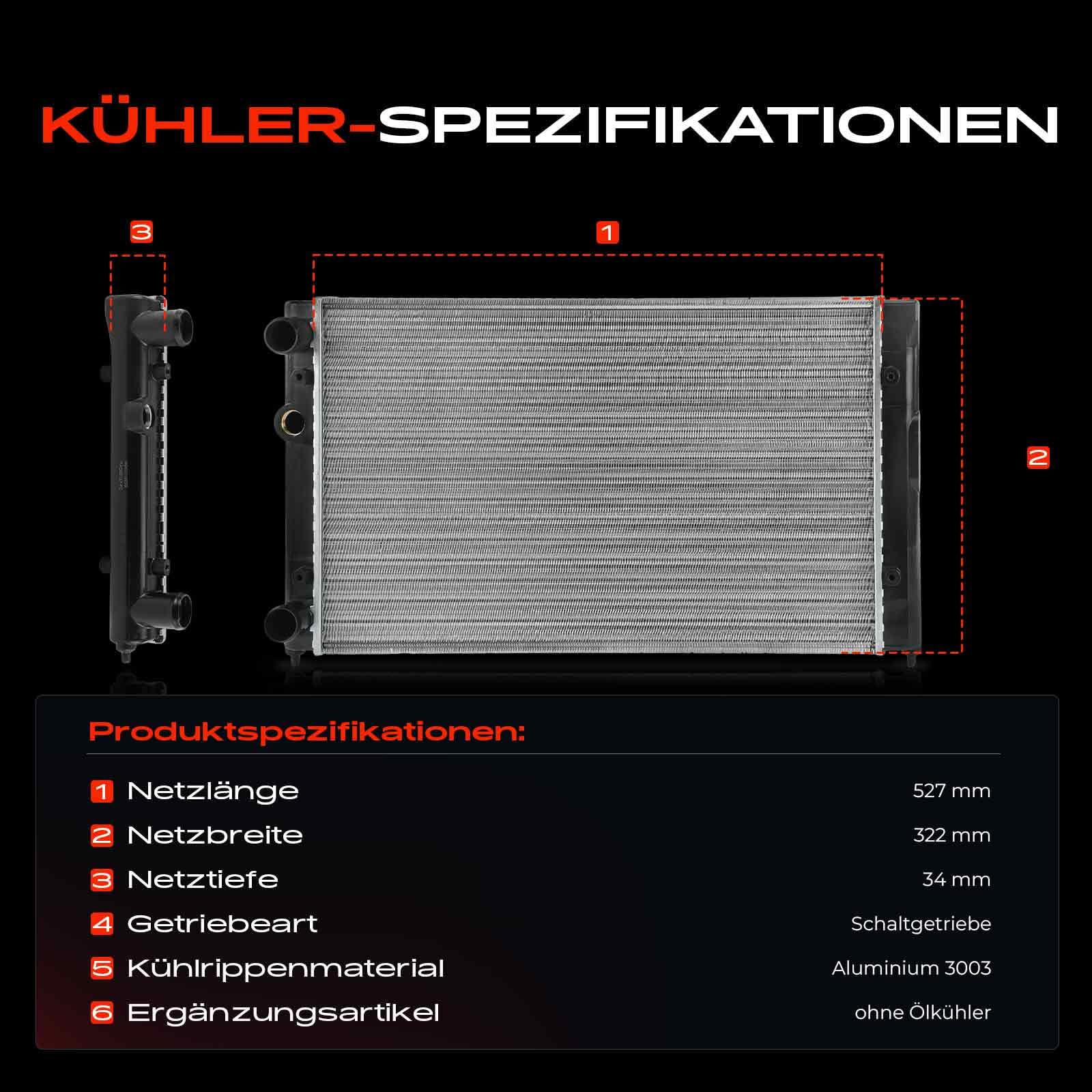 Frankberg Kühler Wasserkühler Motorkühler Schaltgetriebe 651871