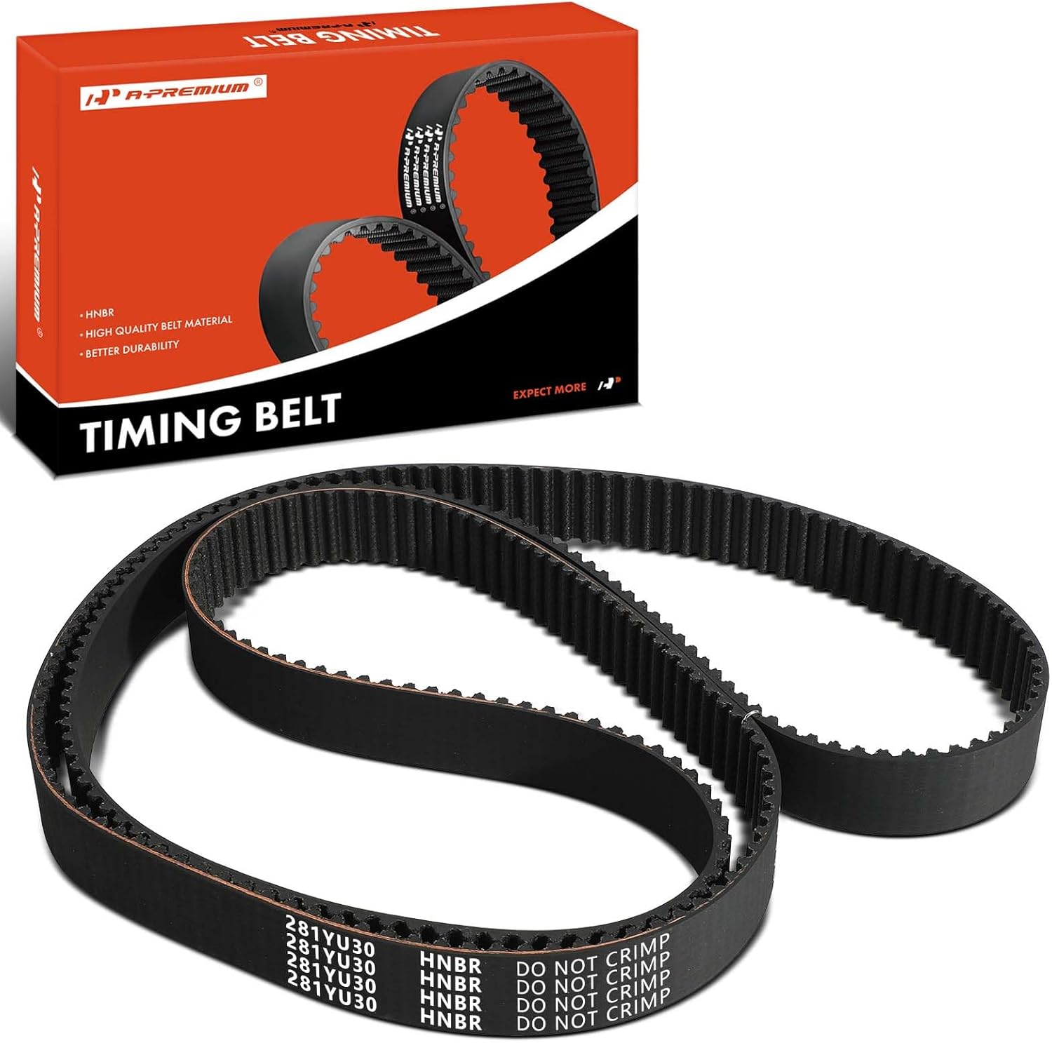 A-Premium Engine Timing Belt Compatible with Subaru Forester Impreza 1998 2.5L, Legacy 1996-1999 2.5L - Replace# 13028AA072