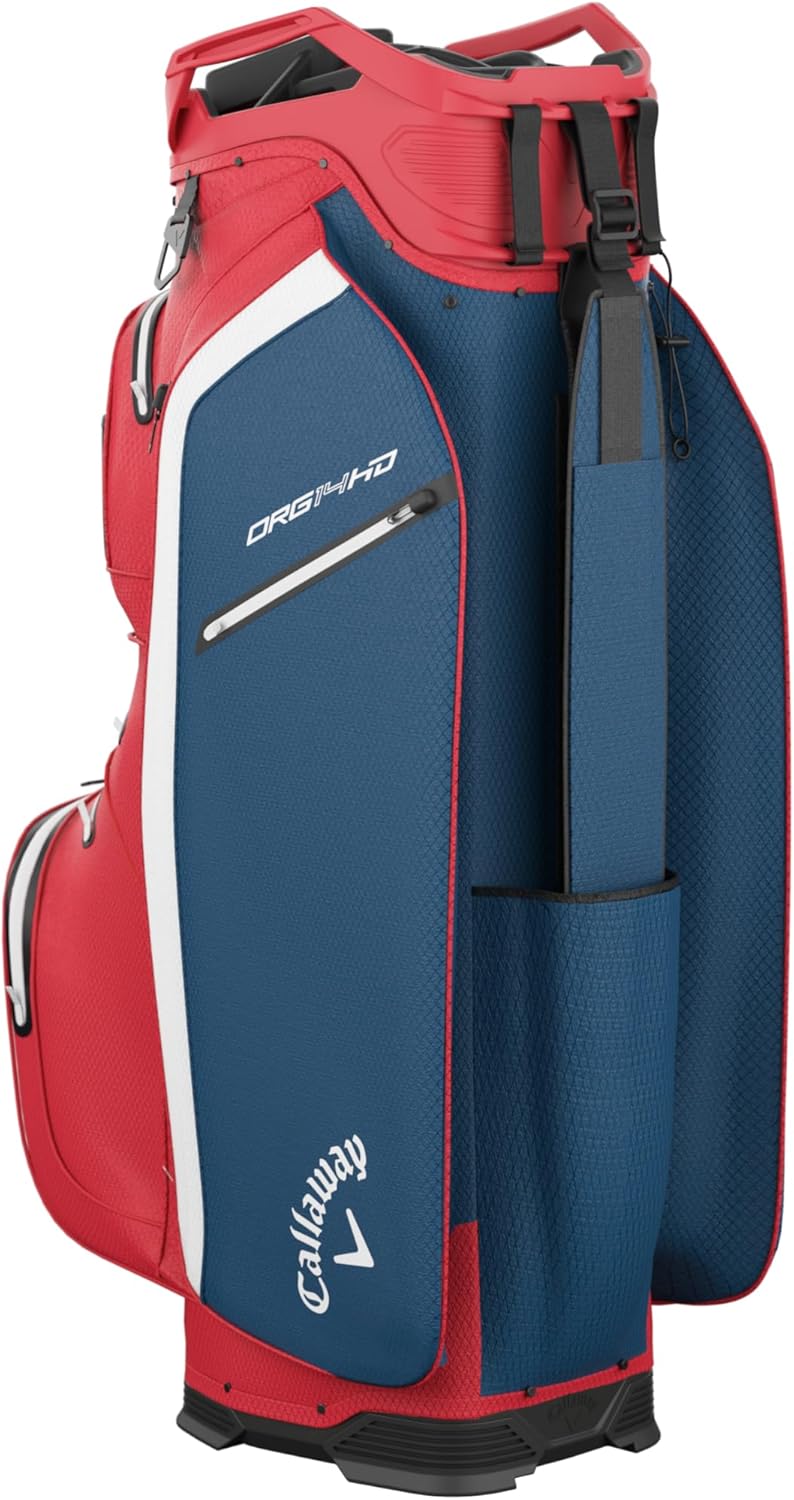 Callaway Golf Org 14 HD Waterproof Cart Bag 2026, Red/White/Navy