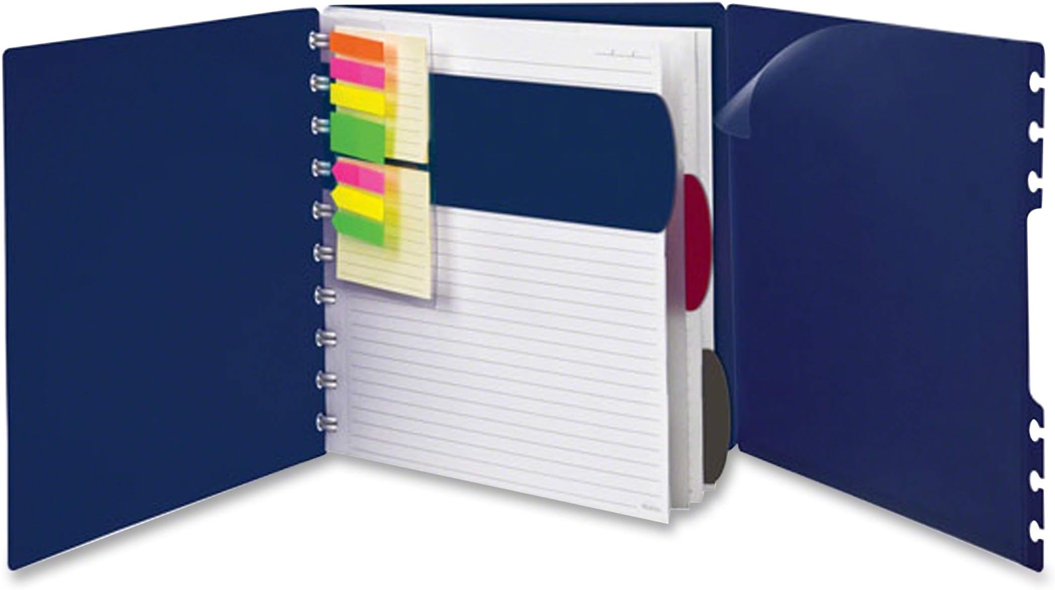 Versa Crossover Notebook, Letter Size, Wide-Ruled, Navy, 60 Sheets (25-634)