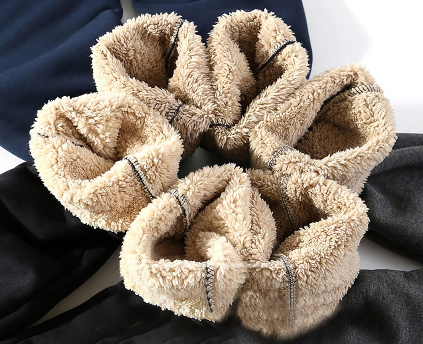 Yameekamulga Men's Winter Fleece Pants Sherpa Lined Sweatpants Active Athletic Running Jogger Track Causal Pants - Image 3