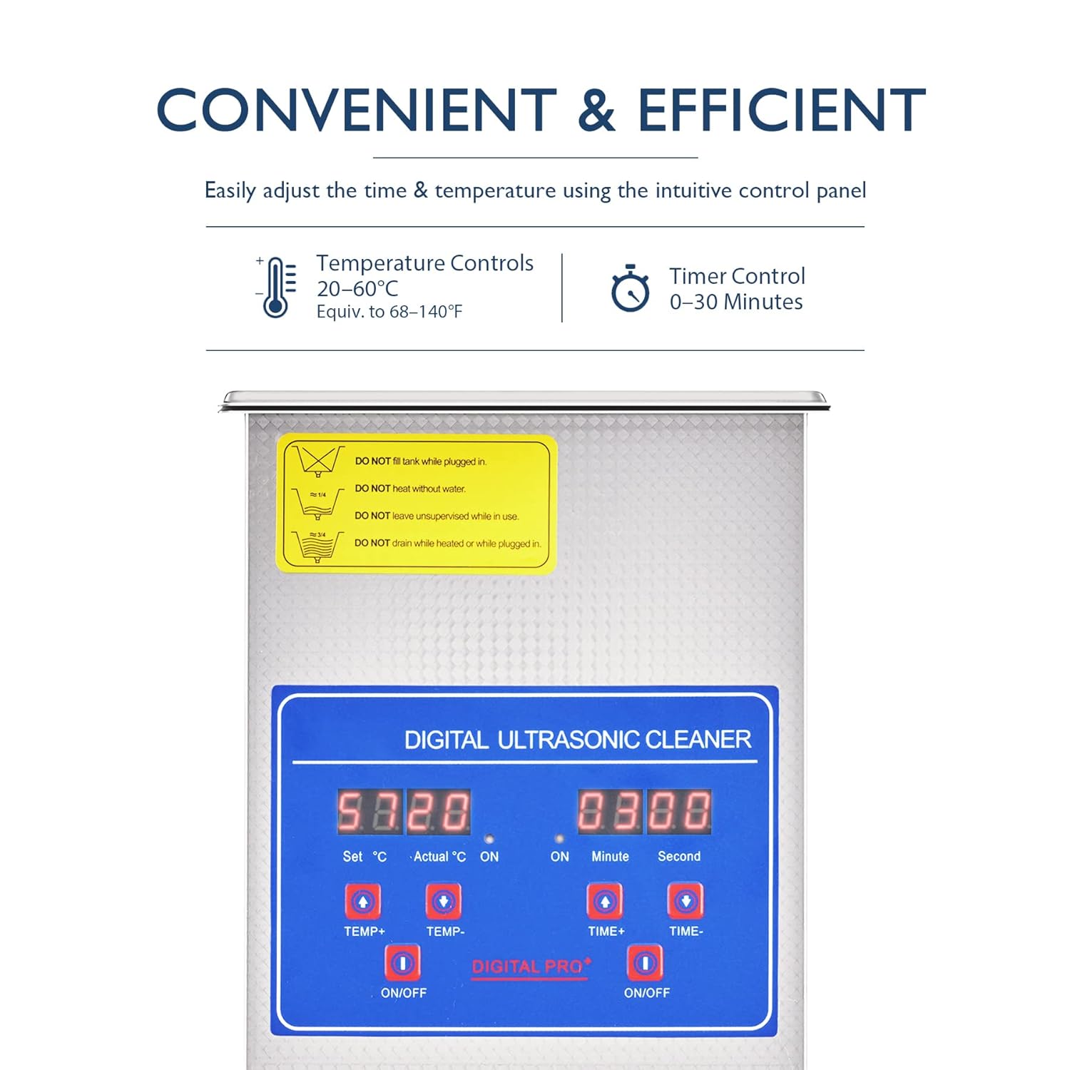 Tech Deals 🔥 CREWORKS Ultrasonic Cleaner with Heater and Timer, 1/2 gal Ultrasonic Cleaning Machine, 80W Sonic Cavitation Machine with Digital Control for Professional Jewelry Watch Glasses Cleaning More
