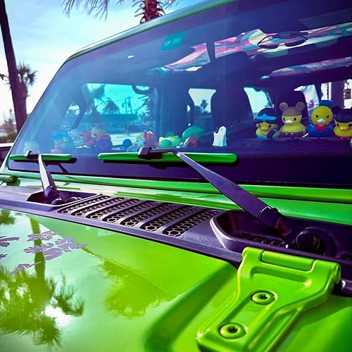 Vista 42 de Clix Wipers - Limpiaparabrisas para Jeep Wrangler & Gladiator (16 pulgadas/16 pulgadas) rojo (todos los modelos Wrangler y Gladiator)