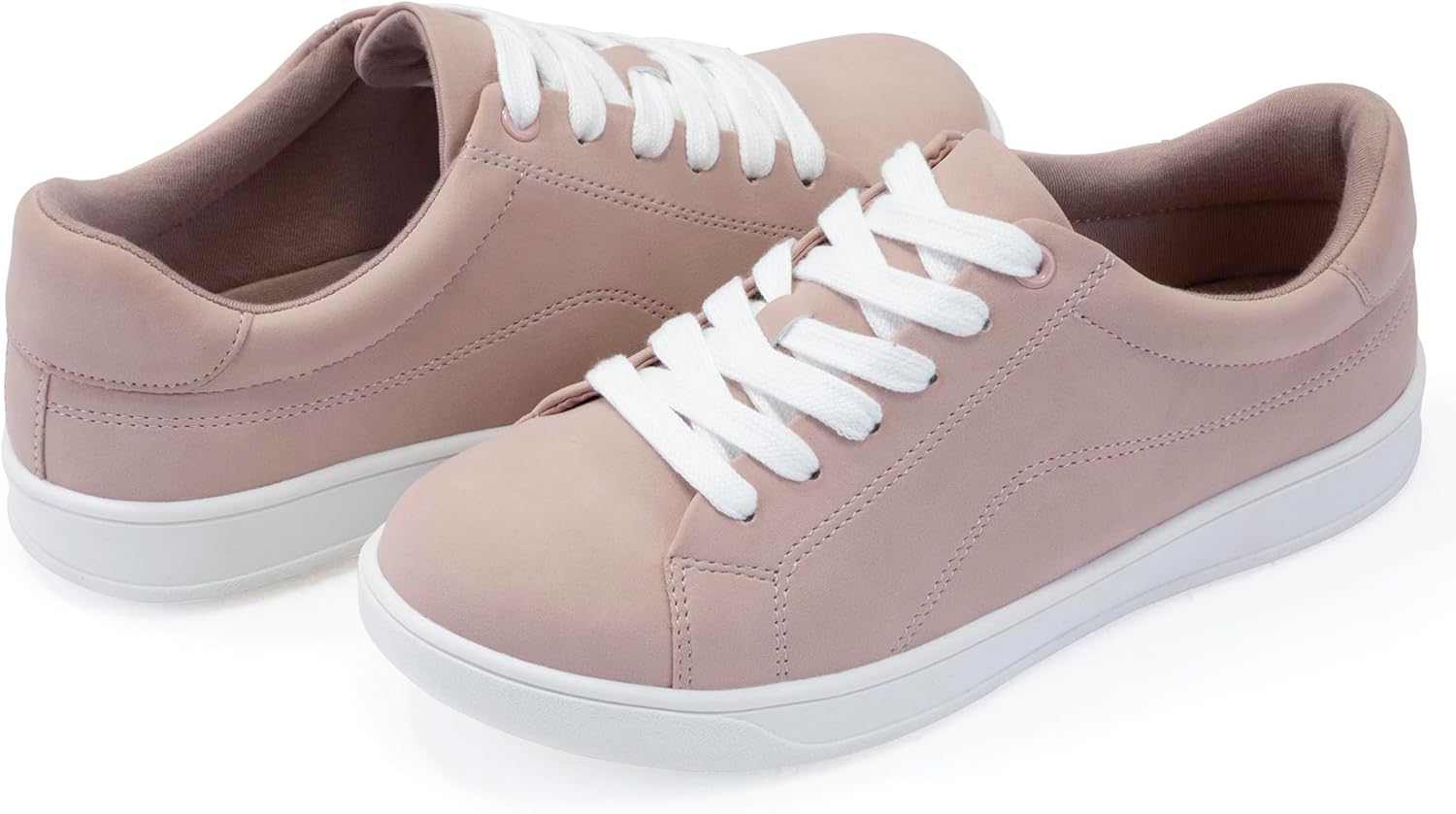 Women's Lace Up Trendy Sneaker Classic Fashion Low Top Walking Shoes - Picture 82 of 109