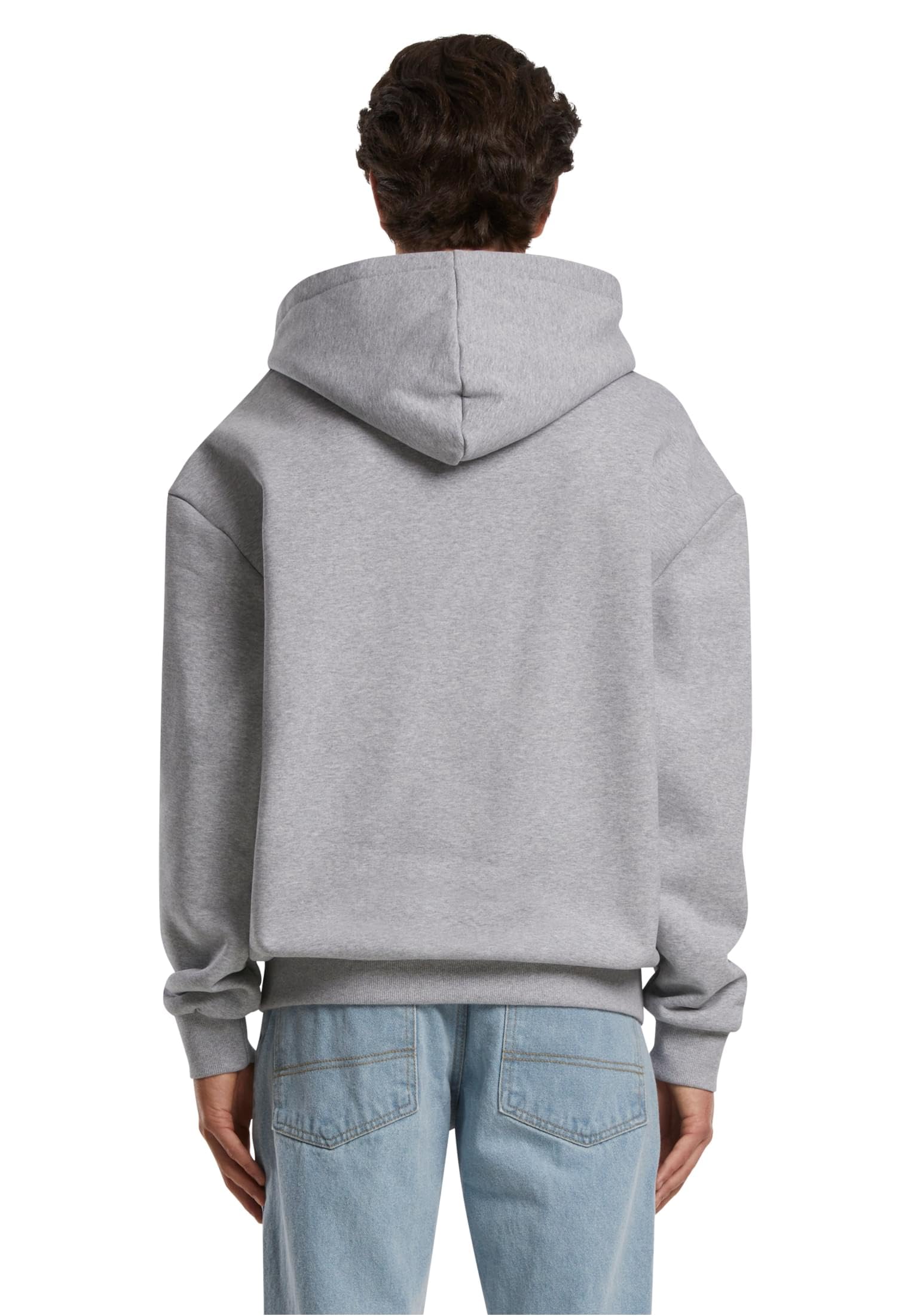 Urban Classics M?ska bluza z kapturem, bardzo ci??ka, oversize, lu?na bluza z kapturem dla m??czyzn, oversized fit, Heathergrey, M