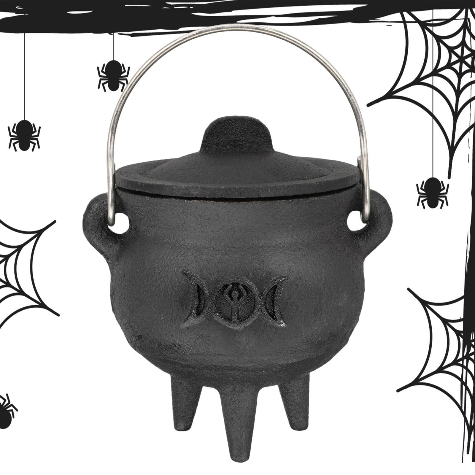 Caldera negra de Halloween Bexdug que evita caídas de dulces 8
