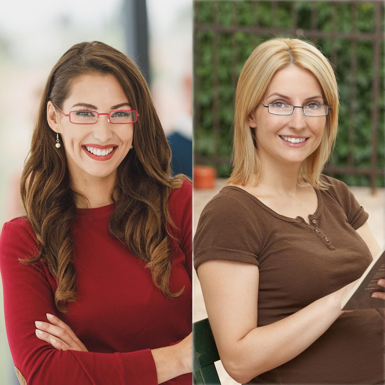 Blue Light Blocking Reading Glasses - Slim Pocket Readers with Pen Clip Case Mini Lightweight Readers - Image 3