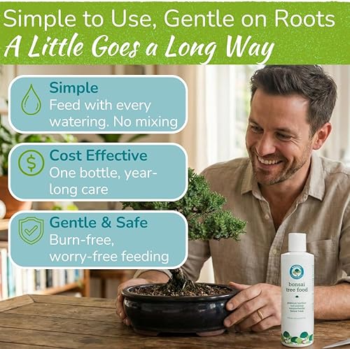 Miniatura 4 de Bonsai Tree Food | Premium, Gentle Liquid Fertilizer for Healthy Growth, Strong Stems and Beautiful Blooms | 3-3-3 Balanced NPK Concentrate | Made