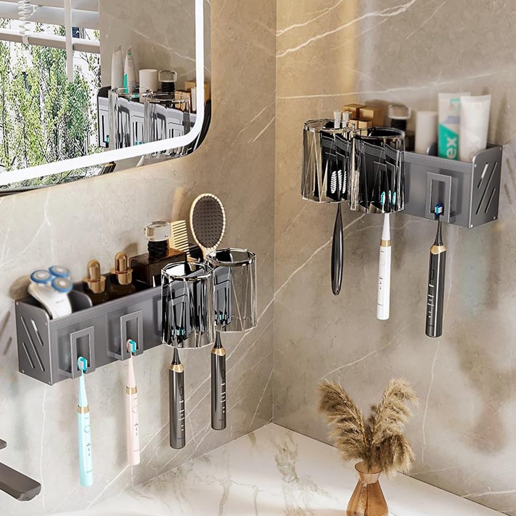Estante para Cepillos de Dientes Portaspazzolino da Bagno Portaspazzolino da Denti Senza punzonatura Portaspazzolino Famiglia Scaffale for portadenti a Parete