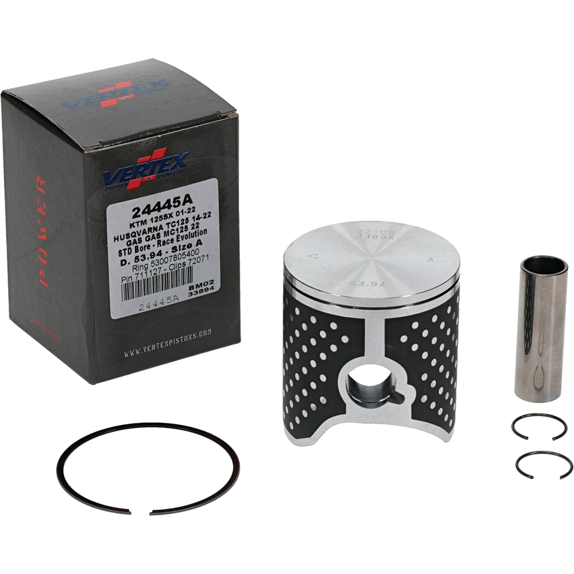 Amazon.com: Vertex 24445A Cast Race Piston Kit Compatible With